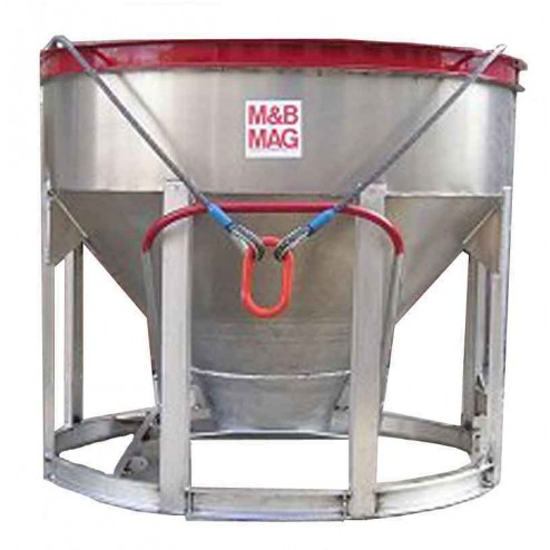 3/4 Yard Aluminum Concrete Bucket BB-7 by M&B Mag