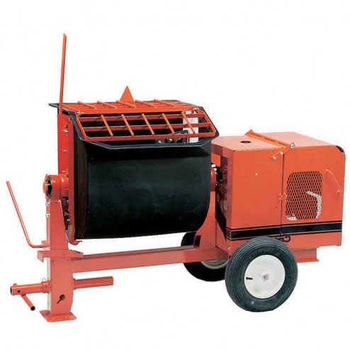 4 cu/ft Poly Mortar Mixer 1.5 HP Electric 4S-E1.5 by Crown Pintle Hitch