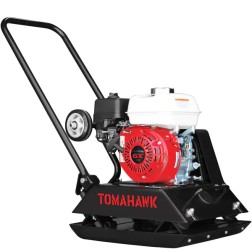 Tomahawk TPC80H+WHEELS+POLYPAD 5.5 HP Honda Vibratory Plate Compactor Tamper w/ Wheels & Polypad